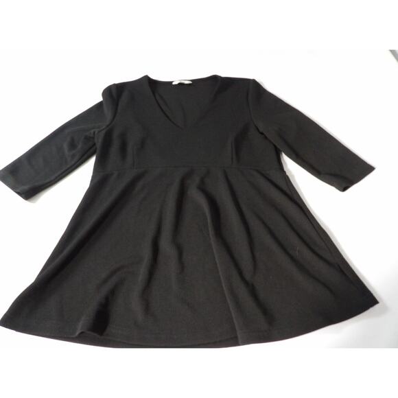 Ripe Maternity Top Shirt Large Black V Neck Peplum Dressy Career Office - Picture 5 of 12